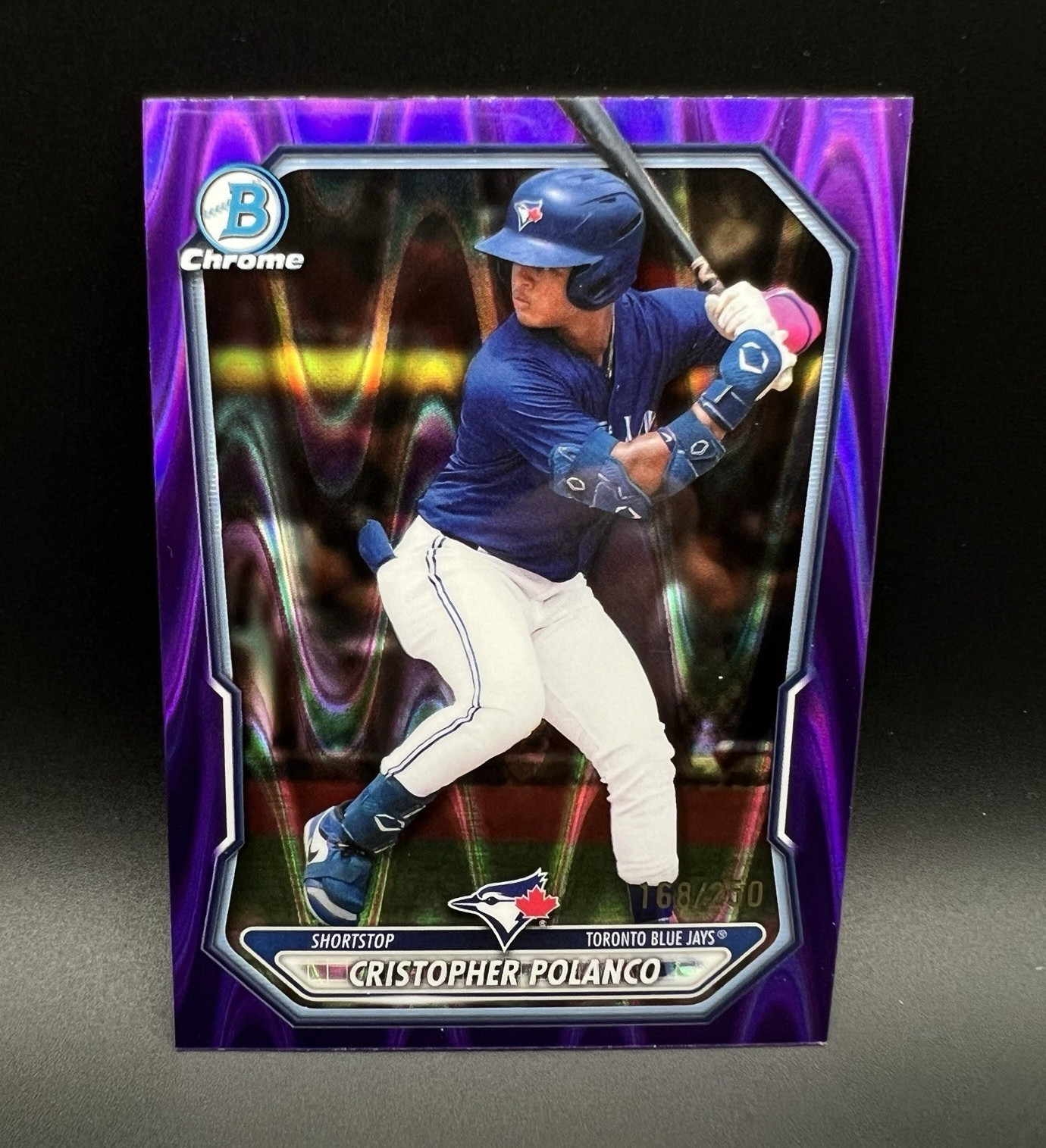 2026 Topps Bowman Chrome: Cristopher Polanco Blue Jays - Purple /250 (BCP-34)