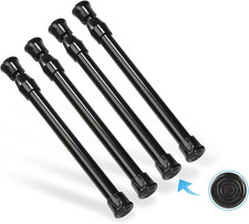 4 Pcs 8-10 Inch Tension Rod, Short Tension Rod, No Drilling Small Tension Rods,