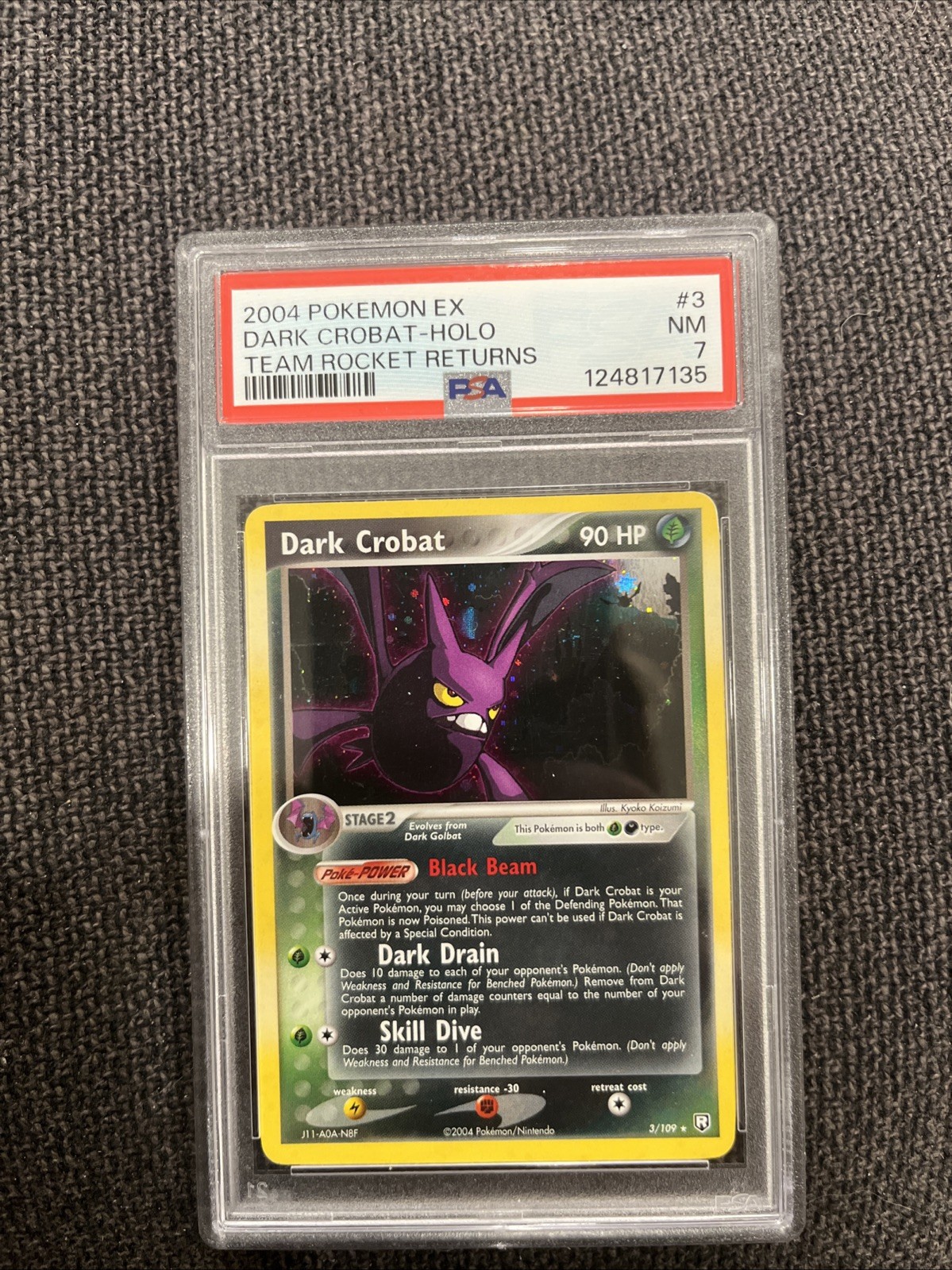 Dark Crobat 3/109 Team Rocket Returns Holo