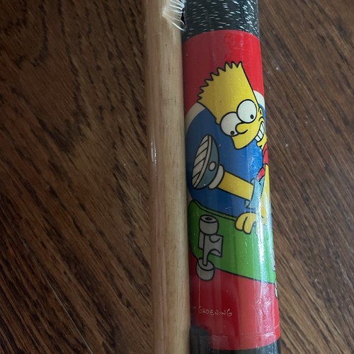 Billiards Pool Cue Stick The Simpsons Bart Simpson Skateboarding 57" Vintage New - Picture 9 of 16