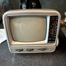 Spectra 5'' 52-BWR Portable Black and White TV w/ AM/FM Radio Travel