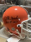 Otto Graham Signed "HOF 1965" Cleveland Browns Mini Helmet Auto - COA