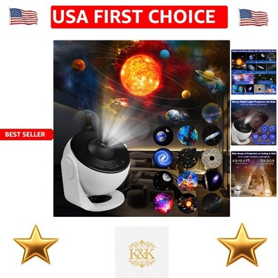 Stunning Rotating Galaxy Projector: Night Light with Timer & Silent Mode