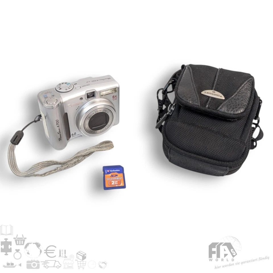 Canon PowerShot A700 Kompakt Digitalkamera Fotoapparat 6 MP 6x Zoom 2GB SD ⚡️TOP - Bild 2 von 4