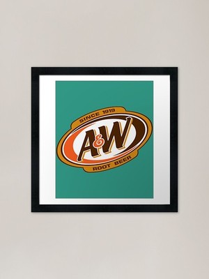 AW Root Beer gerahmter Kunstdruck gerahmt Wandbild Poster Leinwanddruck Bild