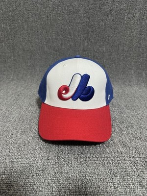 '47 Brand Montreal Expos Baseball Cap Strapback Blue Red Retro Hat