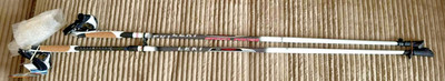 Brand New LEKI Nordic Walking Speed Pacer Vario Black/White 110cm-120cm,