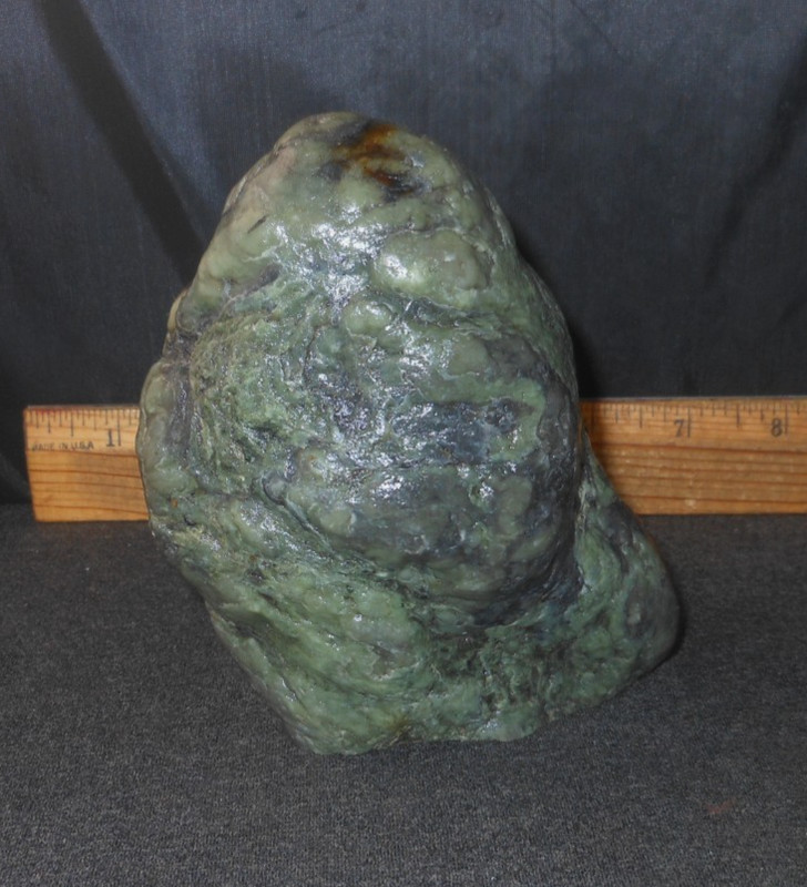 California's Eel River Botryoidal Jade Viewing Stone