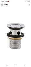 Nuie Flip Top Stainless Steel Basin Waste Chrome - Slotted