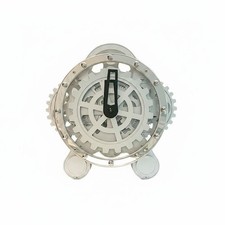 Rotating Gear Timepiece Stainless Steel Frame Retro Gear Timepiece for Study