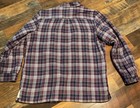 L.L.Bean purple plaid fleece-lined flannel shirt jacket Women’s Size M Medium — photo 4