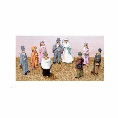 Weiße Hochzeitsszene 40er Jahre auf OO Scale Langley F74
