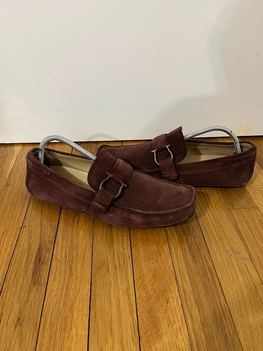 Salvatore Ferragamo Red Solid Casual Shoes for Men for sale  display picture 1