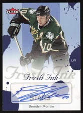 2005-06 Fleer Ultra Fresh Ink Blue Auto #FI-BM Brenden Morrow /25 Dallas Stars