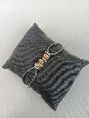 Links of London Bracelet 925 Silver on Black Silk Cord