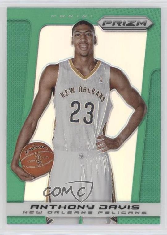 2013-14 Panini Prizm Retail Green Prizm Anthony Davis #4 lb9