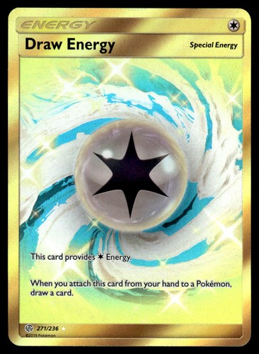 2019 Cosmic Eclipse Pokemon Draw Energy 271/236 LP