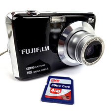 Fujiflm Digital Camera FinePix AX650 16.0MP Black  4GB Memory Card, Tested