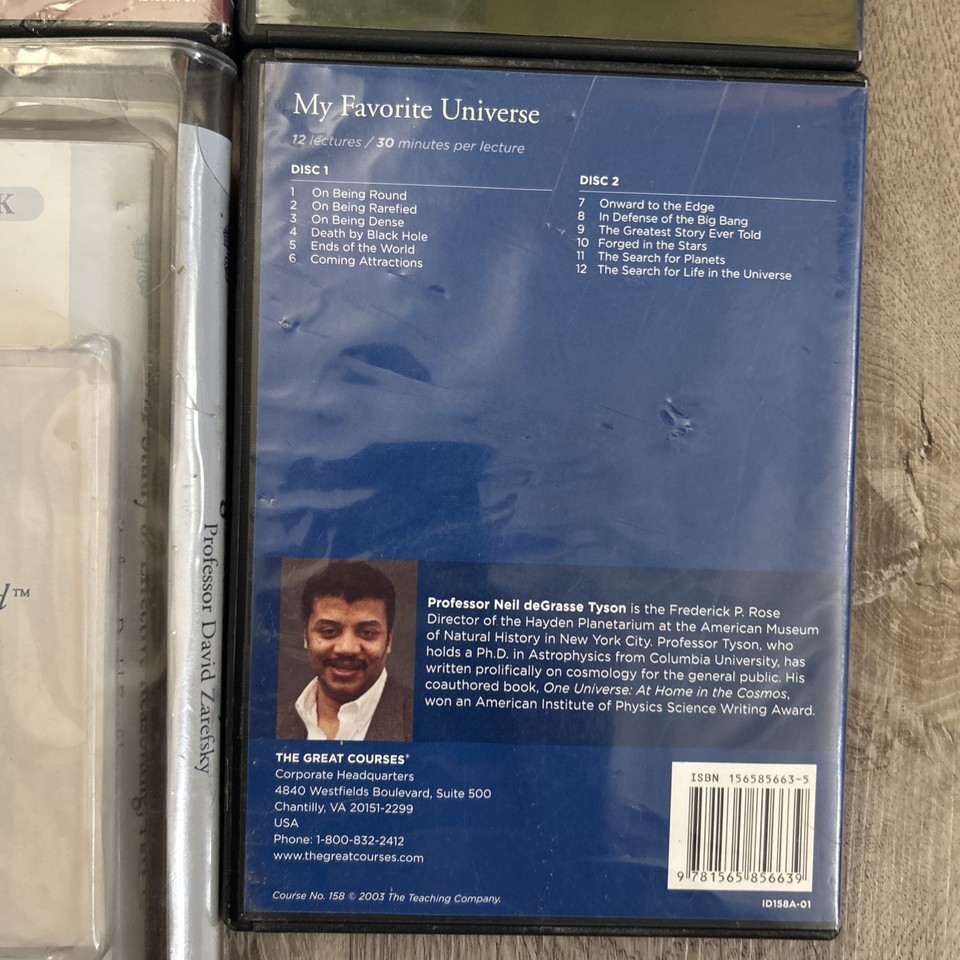 Great Courses Book DVD Lot of 9 Astronomy Math History Photography ...