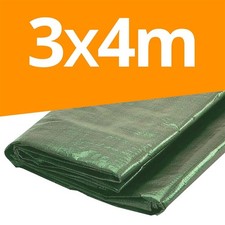 Abdeckplane Schutzplane Gewebeplane 3x4m Brennholz Plane Garten Holzabdeckplane