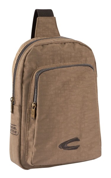 camel active Journey Sling Backpack Sling Bag Tasche Sand Hellbraun Neu-image
