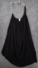 Old Navy Dress Womens 2XL XXL Black Midi Sleeveless Relaxed Fit Casual Flowy