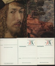 4 (VIER !) D&uuml;rerkarten postfrisch zum 500. Geburtstag 1971 in 1-A und TIPP !