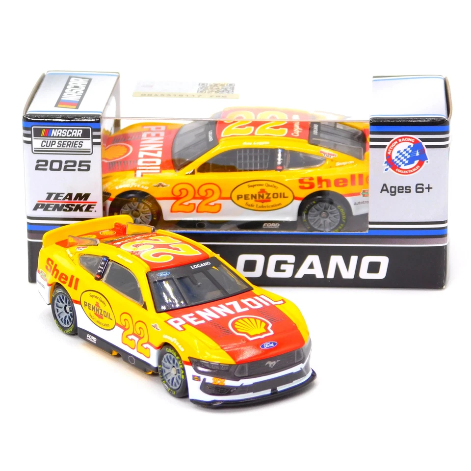 Joey Logano 2025 Shell-Pennzoil Throwback 1:64 Nascar Diecast Foto 2 de 4