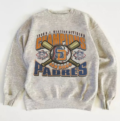 #ad #ad Vintage 90s 1996 San Diego Padres Baseball Sweatshirt AN62886 $40.99