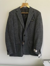 Harris Tweed Mid Denim 1 DN 2  Blazer Size 44” New With Tags.