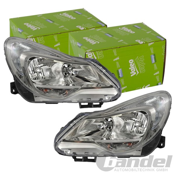 2X Valeo Halogen H1 H7 Scheinwerfer Satz Passend FüR Opel Corsa Links+Rechts-image