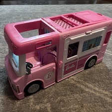 2019 Barbie 3-In-1 DreamCamper Playset, Mattel, Pool, Boat, Accessories, Truck