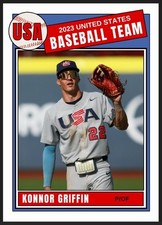 2023 Konnor Griffin USA Baseball Rookie Card #22 Future Stars Pirates Prospect