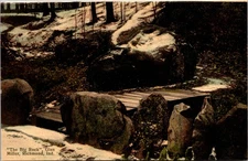 RIchmond, IN "The Big ROck" Glenn Miller/Trail/Wood Bridge/Snow/Winter -A108