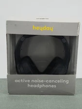 heyday Active Noise Canceling Bluetooth Wireless Over Ear Headphones BLACK