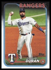 2024 Topps #555 Ezequiel Duran Texas Rangers Baseball Card