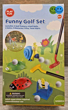 Play Fun Funny Golf Set Indoor/Outdoor For Kids 4 New In Box - 20 Pc Set
