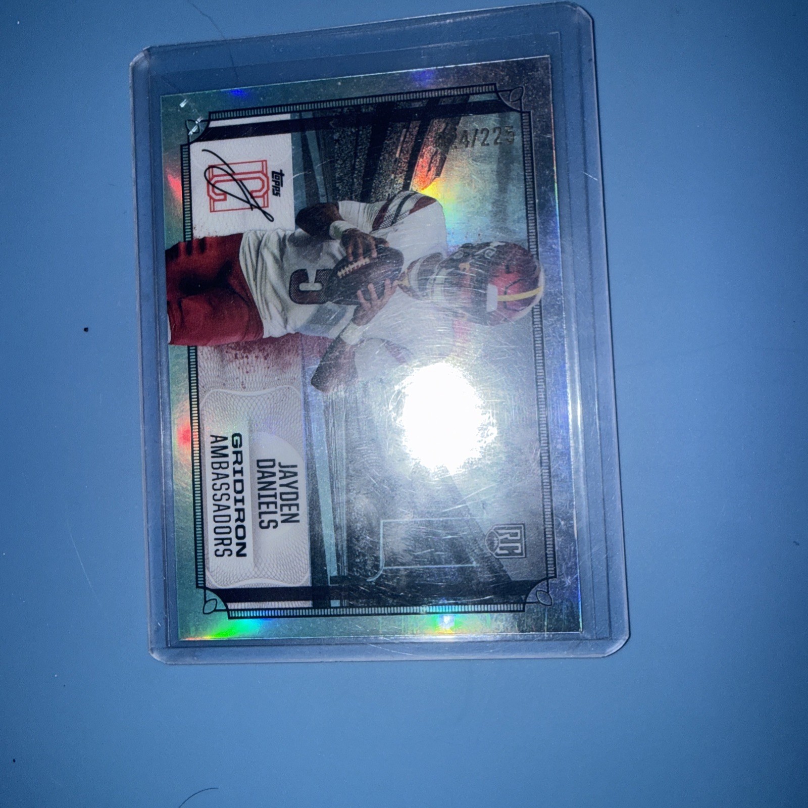 2024 Topps Signature Class Jayden Daniels /225 Gridiron Ambassadors Aqua GA-2