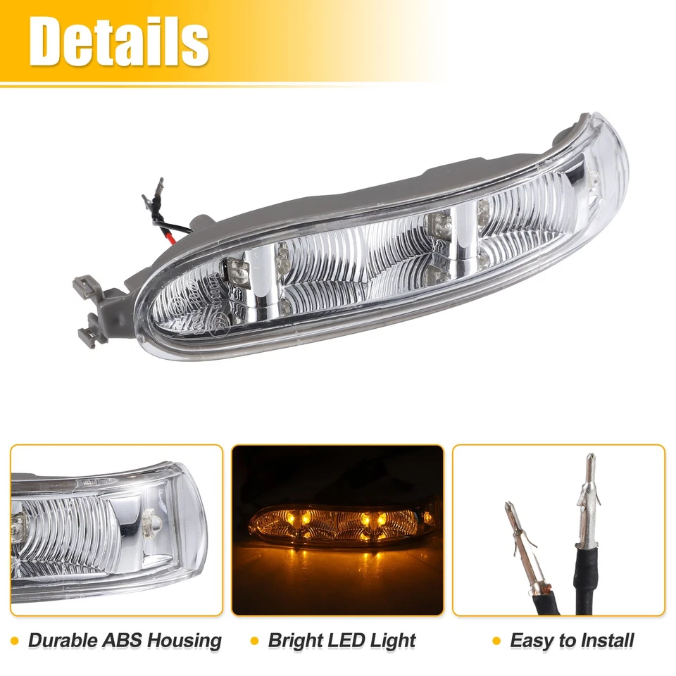 Car LED Left Side Mirror Turn Signal Light for Mercedes-Benz CLK320 CLK350 - Image 4 of 4