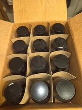 16 oz Kimble Chase amber glass straight-sided jar with a PTFE cap, case of 12