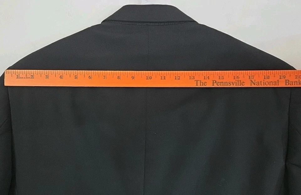 Esmoquin negro vintage Chaps para hombre, J: 44R, P: 38x31 Foto 4 de 4