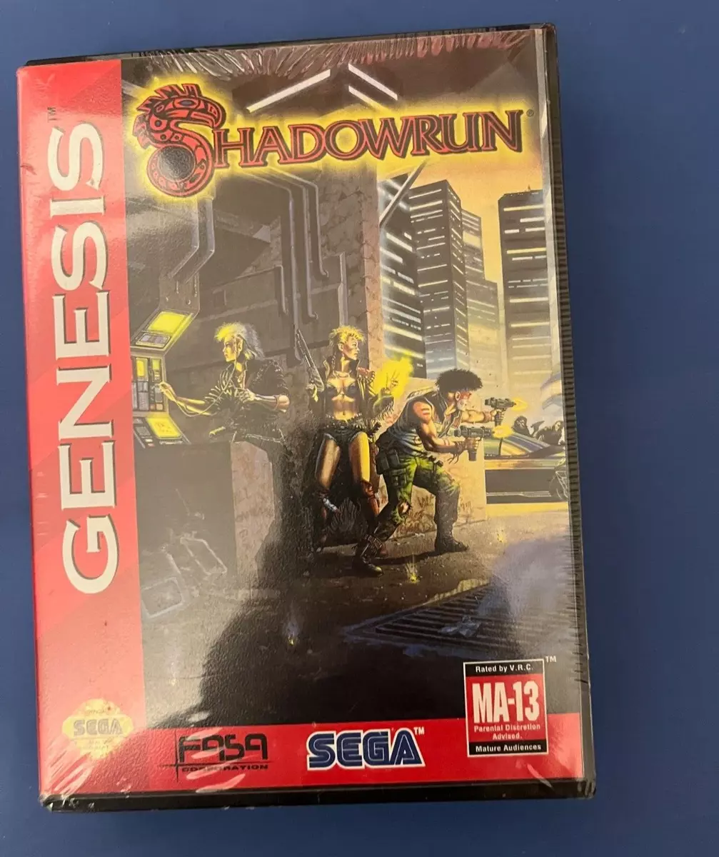 SHADOWRUN Shadow Run Sega Genesis Action/RPG Sealed