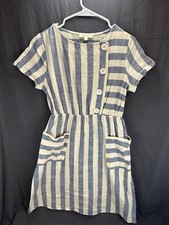 hailey & co. blue stripe dress sale discount summer beach gift party lake-a292k