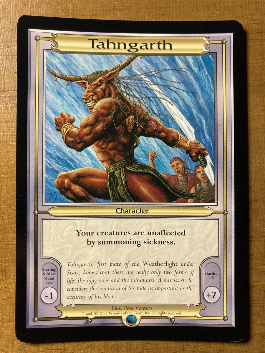 MTGTAHNGARTH-OVERSIZED Vanguard MINT RARE Series #1 1997 Venters Art  UNPLAYED | eBay
