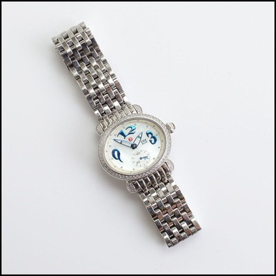 Authentic Michele Diamond Watch Michele Deco Diamond Chronograph MW06A01A1025 Stainless Steel main image 2