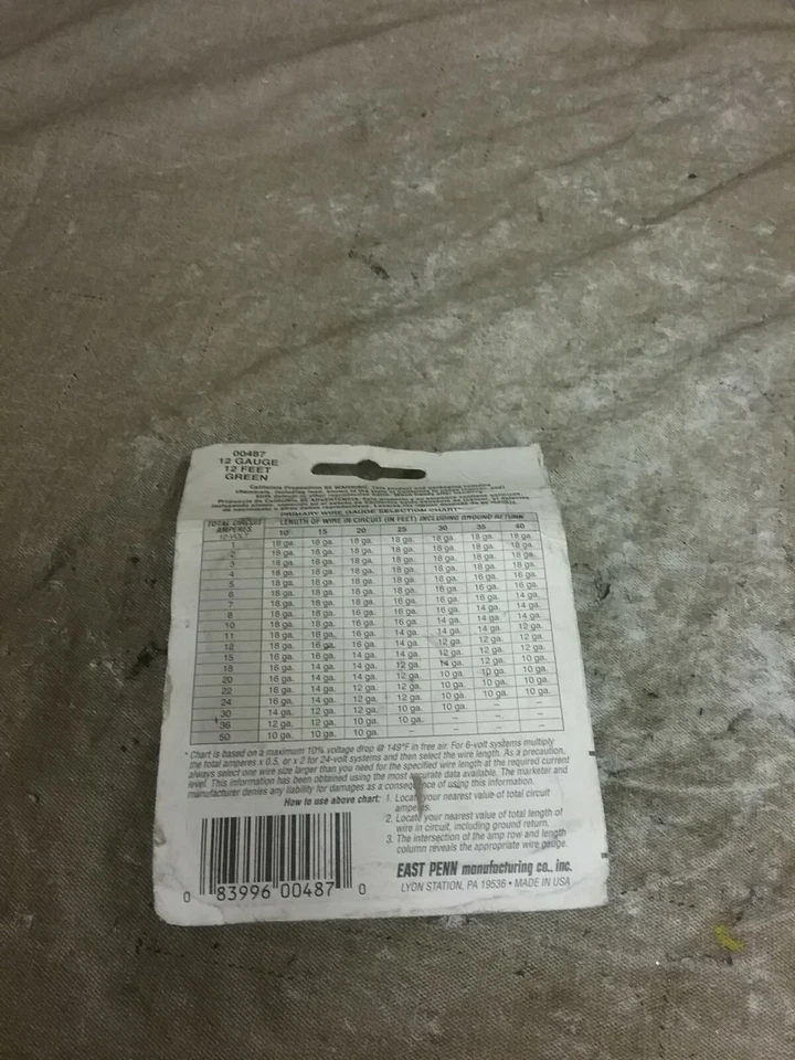 New Deka 12 Gauge Green 12ft Primary Wire  00487 - Image 2 of 2