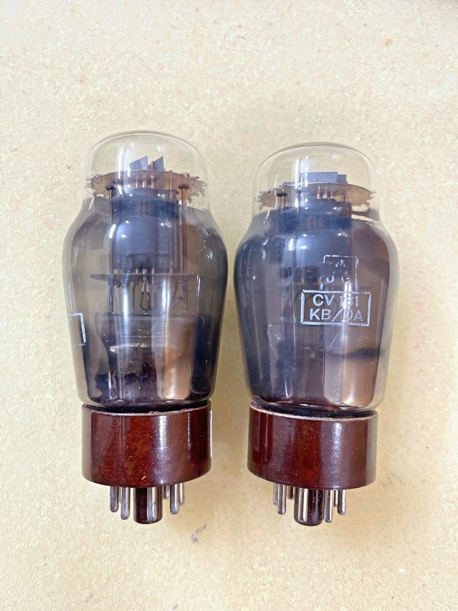 真空管 ECC32/CV181 MULLARD 1本 Mullard ECC32 CV181 6SN7 Black Plate D Getter Excellent