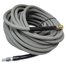 Proven Part 100ft. 3/8" Pressure Washer Hose 4500PSI Gray With Quick Connects
