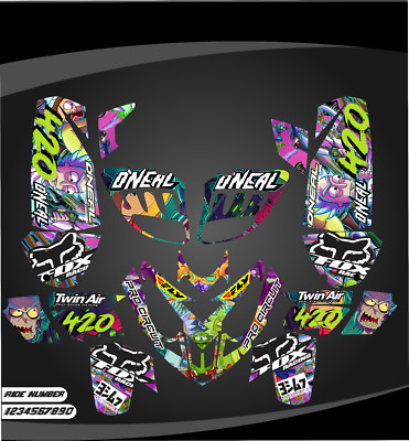 polaris predator 500 graphics decals stickers full kit atv wrap quad predator500