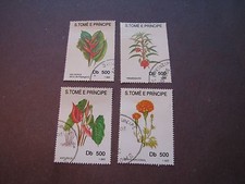 St. Thomas & Prince Island Scott# 1106-1109 Flowers 1993 P1